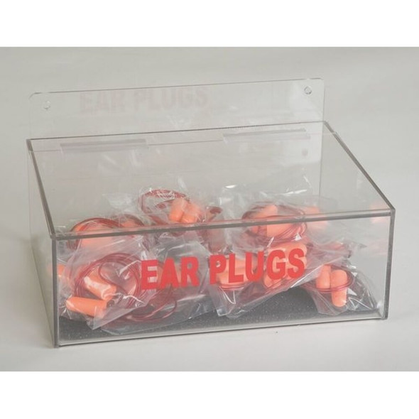 Reusable Ear Plugs with Dispenser, Wall Mount, Capacity: 100 Pairs  3TCN6