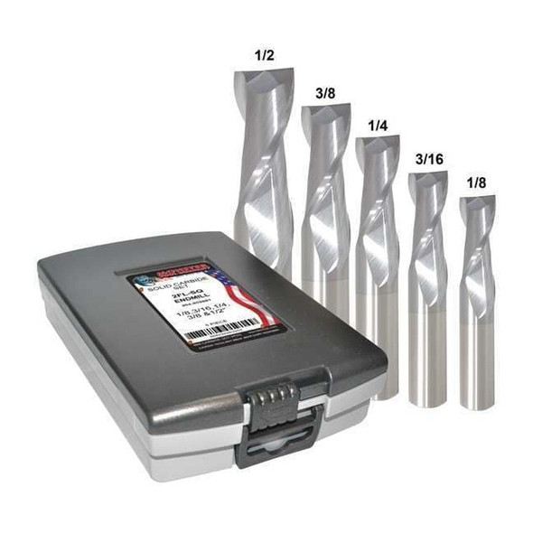 Manufacturer Varies End Mill,2 Flutes,TiCN 204-888882