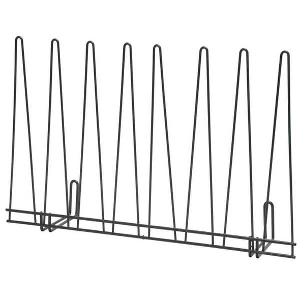 Glove Drying Rack, Steel, Holds (4) Pairs of Gloves ,Black ,14 in H x 22 in W x 4-7/8 in D