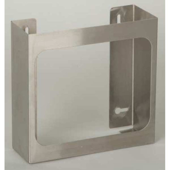 Glove Dispenser, Stainless Steel, Holds (2) Boxes ,Silver ,10"H x 12"W x 3-3/4"D