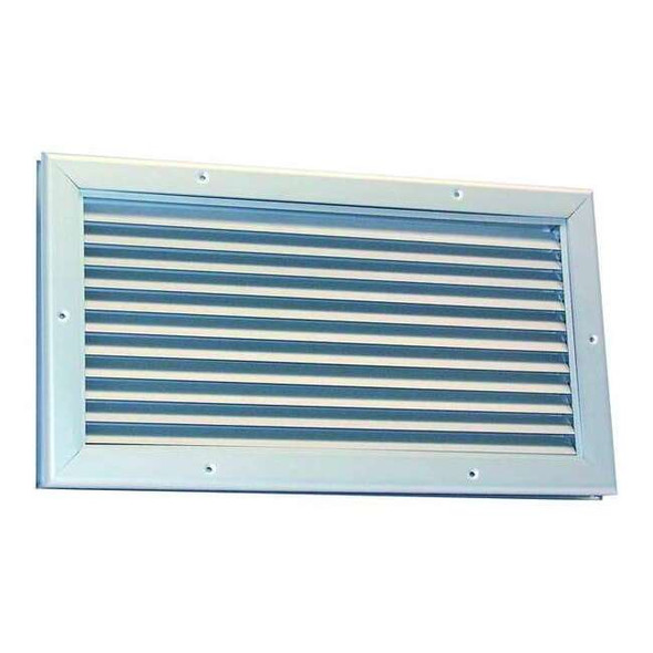 Dayton Door Louver,6-1/8 H,12-1/4W,Aluminum 6WRK5