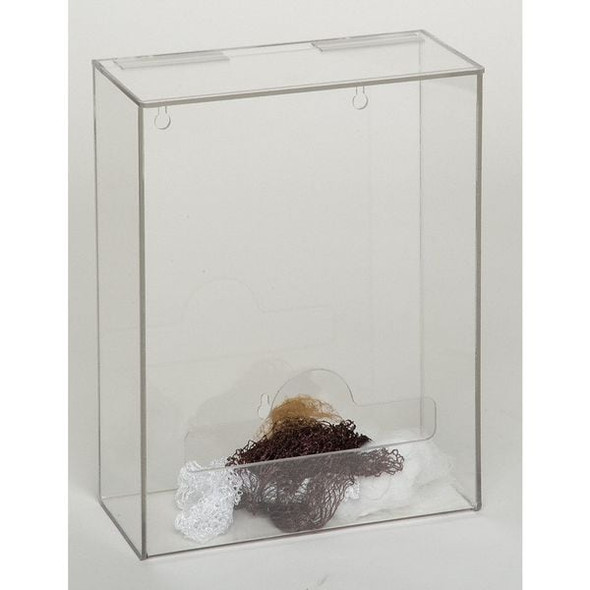 Condor Hairnet Dispenser, PETG, clear, 8 x 10-1/2 x 3-1/4" 3UZF9