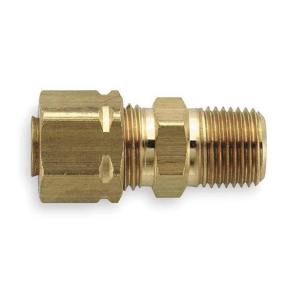 Parker 1/4" Compression x 1/8" MNPT Brass Connector 100PK 68CA-4-2