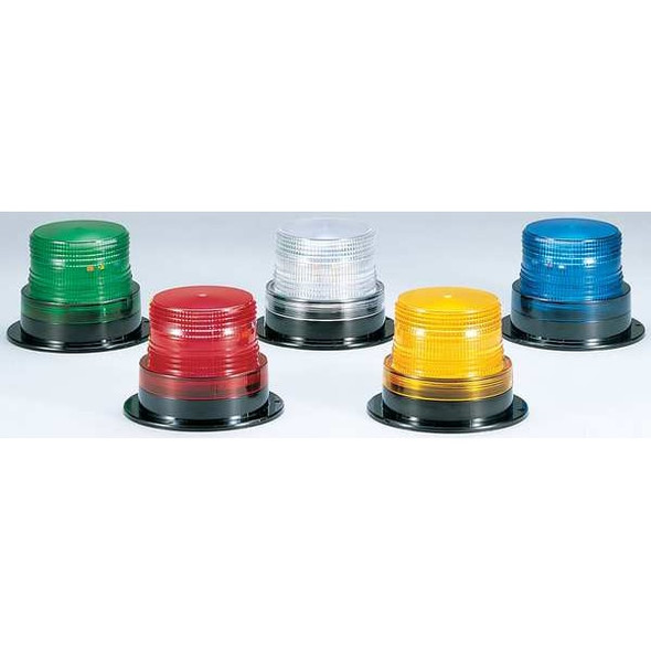 Federal Signal Low Profile Warning Light,Strobe,Red LP3E-120R