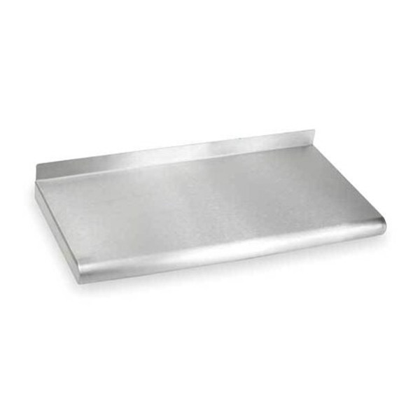 Stainless Steel Wall Shelf, 16"D x 24"W x 11-1/2"H, Silver