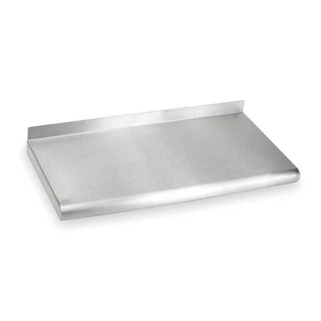 Stainless Steel Wall Shelf, 16"D x 24"W x 11-1/2"H, Silver