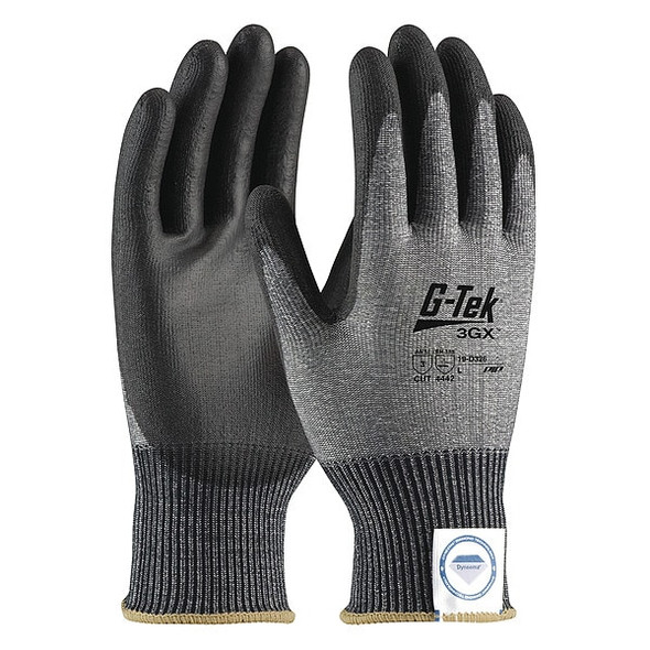 Cut-Resistant Glove, Cut Level A3 ,Dipped ,Polyurethane ,Smooth ,2XL 12 PK