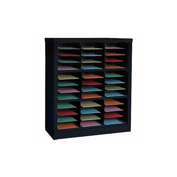 Manufacturer Varies Horizontal Literature Organizer 36 Compartments, Black 5CRY2