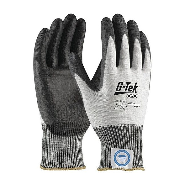 Cut-Resistant Glove, Cut Level A2 ,Dipped ,Polyurethane ,Smooth ,M 12 PK