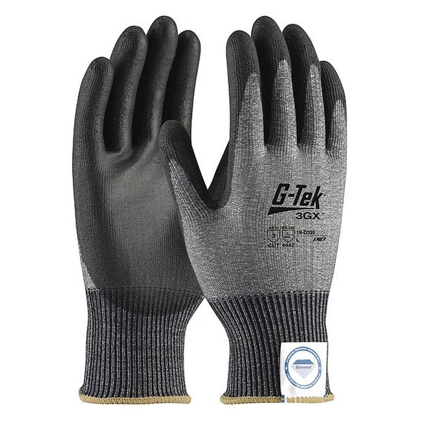 Cut-Resistant Glove, Cut Level A3 ,Dipped ,Polyurethane ,Smooth ,XS 12 PK
