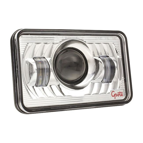 Grote Low Beam Headlight, 630 lm, Square, LED 94421-5