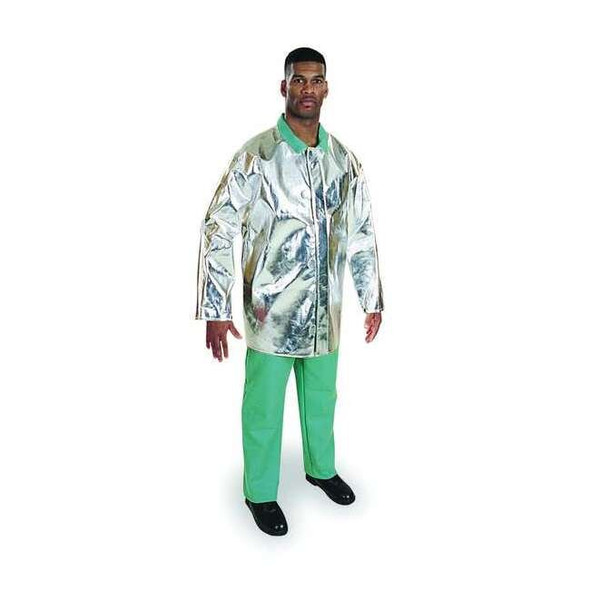 Steel Grip Aluminized Jacket, 2XL, 15 oz PFR Rayon, Snaps Closure ARL 1136-35