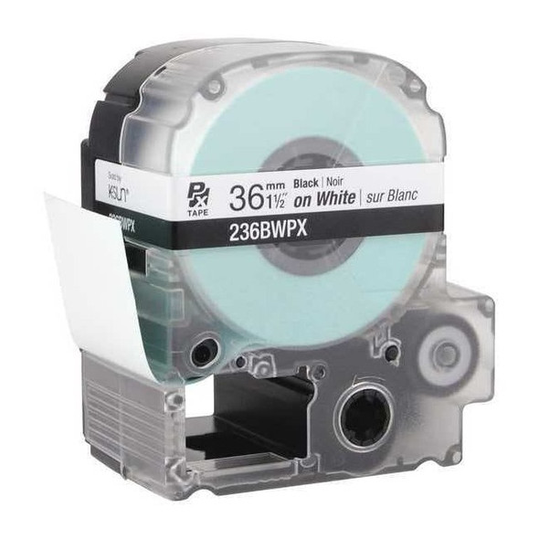 Epson Label Cartridge, Black on White, Labels/Roll: Continuous 236BWPX