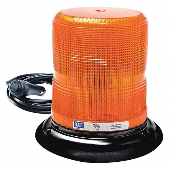 Ecco Beacon Light,Amber,7" H 7970A-VM