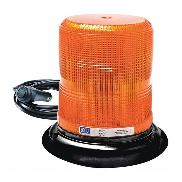 Ecco Beacon Light,Amber,7" H 7970A-VM