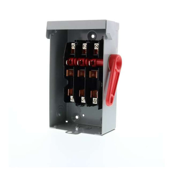 Siemens Safety Switch, Fusible, 30 A, Steel GF221NA