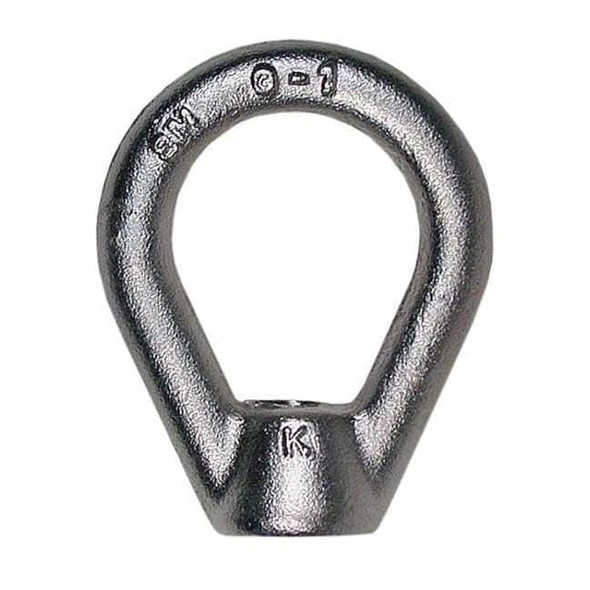 Oval Eye Nut, 5/8"-11 Thread Size, 3/4 in Thread Lg, 316 Stainless Steel, Plain