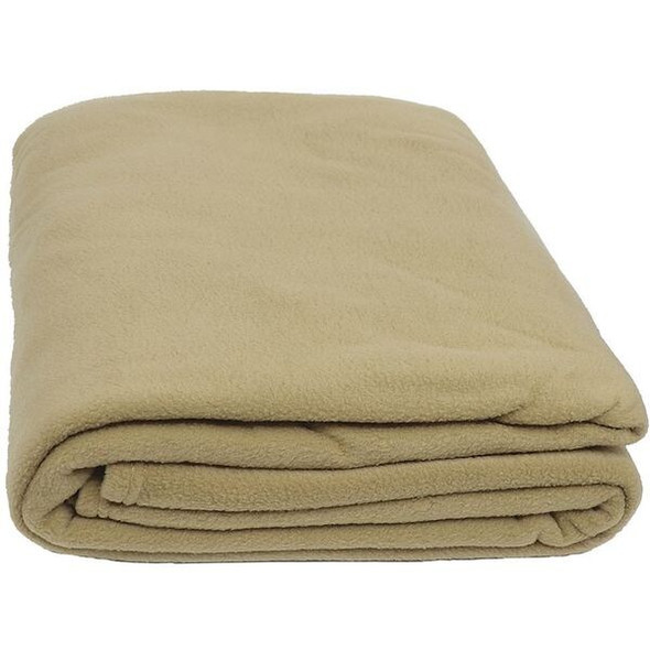 R & R Textile Blanket,108 in L,Beige X52003