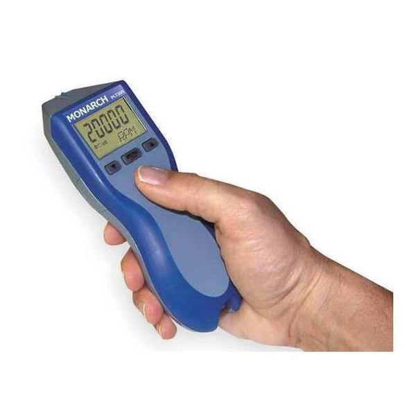 Monarch Laser Tachometer, +/-0.05% RPM Acc, LCD 6125-010