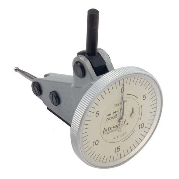 Tesa Brown & Sharpe Dial Test Indicator,Vert,0 to 0.060 In 312B-1V