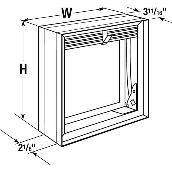 Dayton Square Fire Damper,9-3/4 In. W 2TGD2