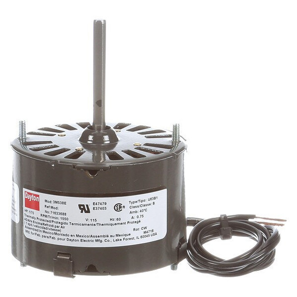 Dayton HVAC Motor,1/70 HP,1550 rpm,115V,3.3 71633688M