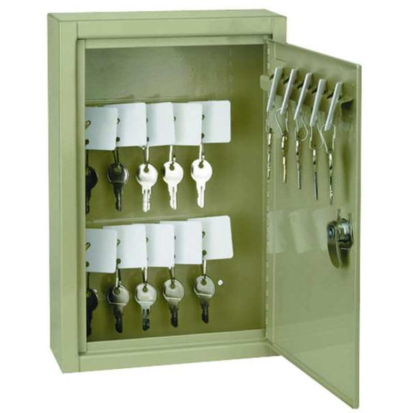 Manufacturer Varies Key Control Cabinet, Steel, Beige, 30 Key Capacity 2NET1