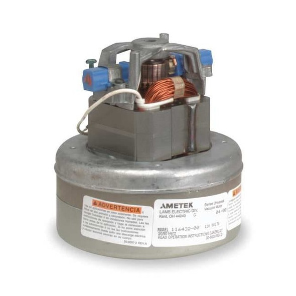 Ametek Vacuum Mtr/Blwr,Thru-Flow,2 Stge,1 Spd 119402-00
