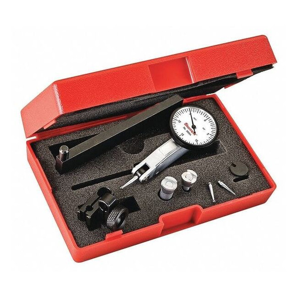 Starrett Dial Test Indicator Set,1-1/4",White 3809AC