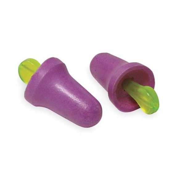 3m No-Touch Reusable Foam Ear Plugs, Bell Shape, 29 dB, Purple, 100 PK P2001