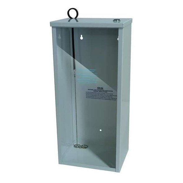 Fire Extinguisher Cabinet, Surface Mount, 24 3/8 in Height, 10 lb