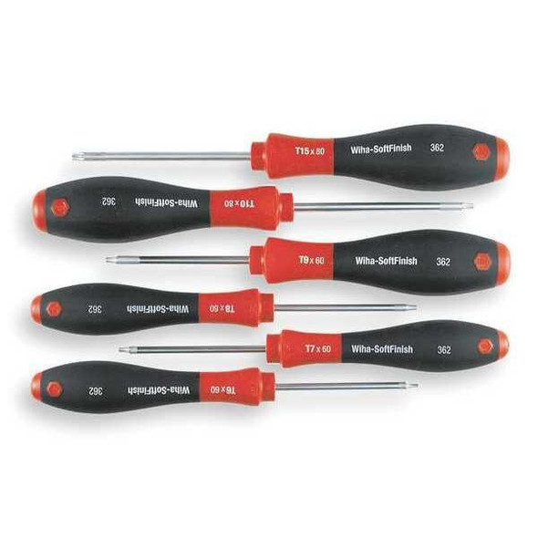 Wiha Screwdriver Set,Torx(R),6 Pc 36291