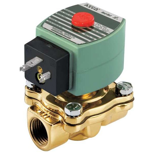Redhat Solenoid Valve,Brass,NC,Air, Inert Gas SC8210G056 Redhat Solenoid Valve,Brass,NC,Air, Inert Gas SC8210G056