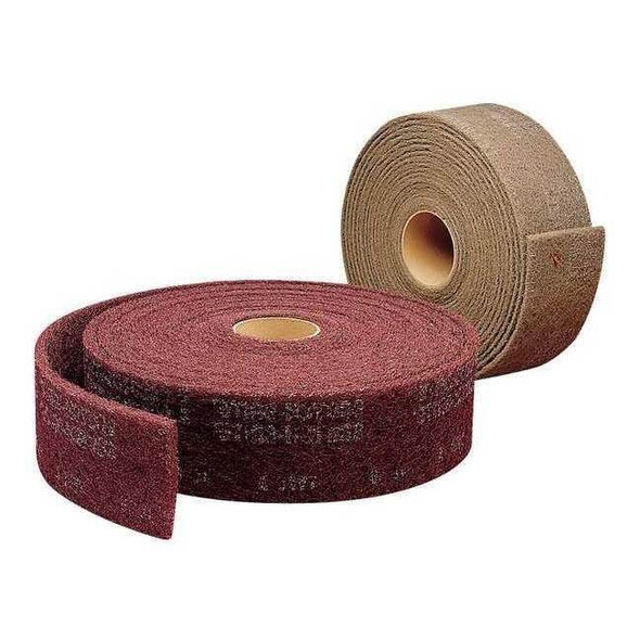 Scotch-Brite Abrasive Roll,6" W x 30 ft. L,Maroon 7000121072