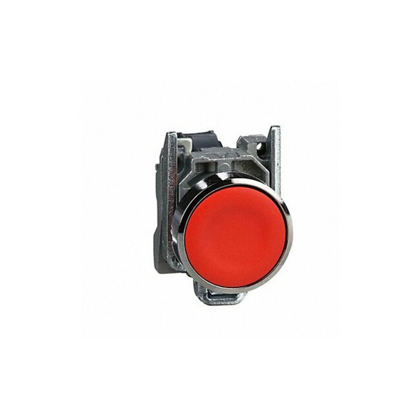 Schneider Electric FlushPushButtonOperator,NonIllum,Red,1NC XB4BA42