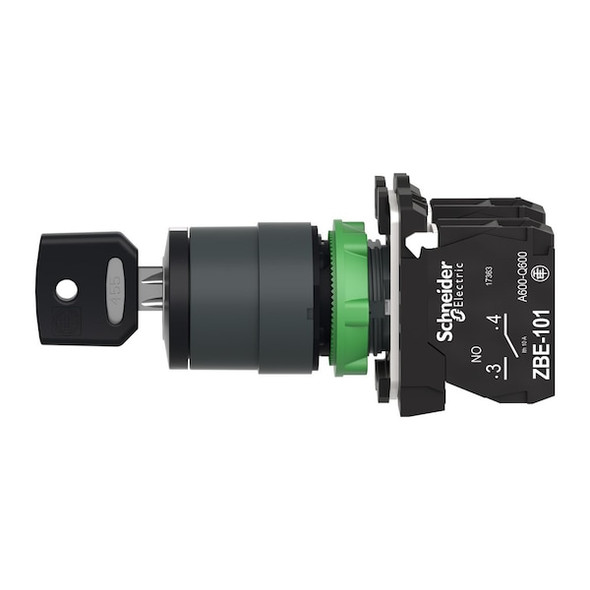 Schneider Electric SelectSwtch,Key,Non-Illum,3Pos,22mm,Blk XB5AG03 Schneider Electric SelectSwtch,Key,Non-Illum,3Pos,22mm,Blk XB5AG03