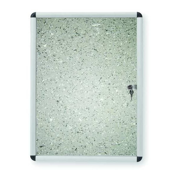 Manufacturer Varies Enclosed Cork Bulletin Board 36" x 24", 1 Door 2RXC9