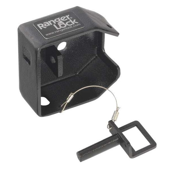 Ranger Lock Padlock Guard,2 in,Hardened Steel,Black RDSR-00