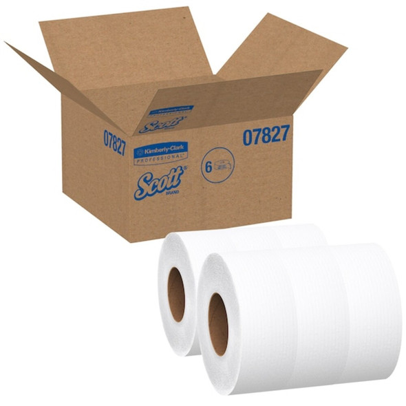 Scott Scott Bathroom Tissue, 2 Ply, White, 6 PK 07827