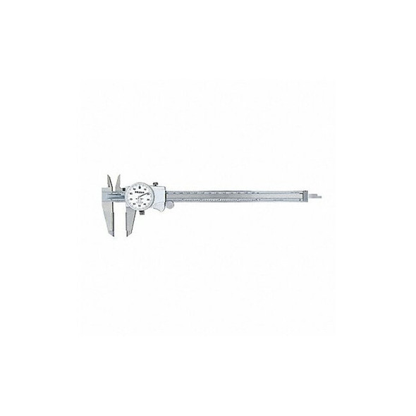 Mitutoyo Dial Caliper, White, 0-8" Caliper Range 505-737