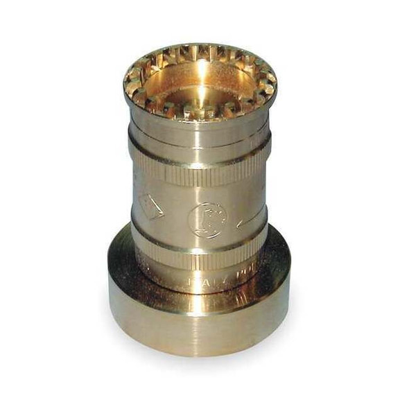 Moon American Fire Hose Nozzle,1-1/2 In.,Brass BRN151NST
