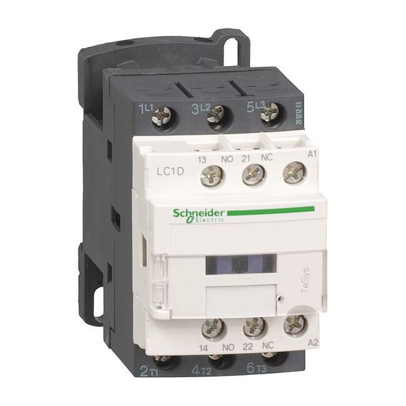 IEC Magnetic Contactor, 1NC/1NO, 220V AC, 3 P, Non-Reversing, Screw Clamp