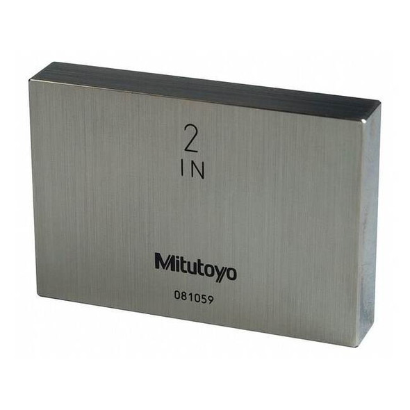 Mitutoyo Gage Block,2" L,3/8" H,Steel,ASME AS-1 611202-541