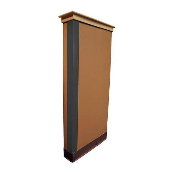 Manufacturer Varies Corner Guard, Gray, Smooth, PVC, 4 ft H 5KZP9