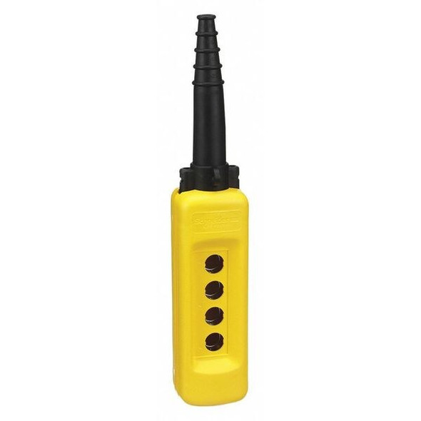 Schneider Electric Pendant Enclosure, 22mm, 4 Holes, Yellow XACA04H7