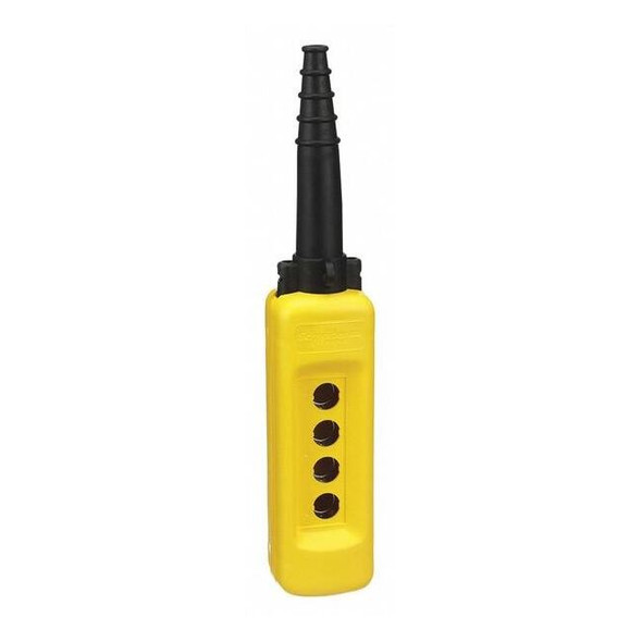 Schneider Electric Pendant Enclosure, 22mm, 4 Holes, Yellow XACA04H7