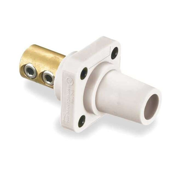 Hubbell Wiring Device-Kellems Receptacle,Double Set Screw,White HBLFRW