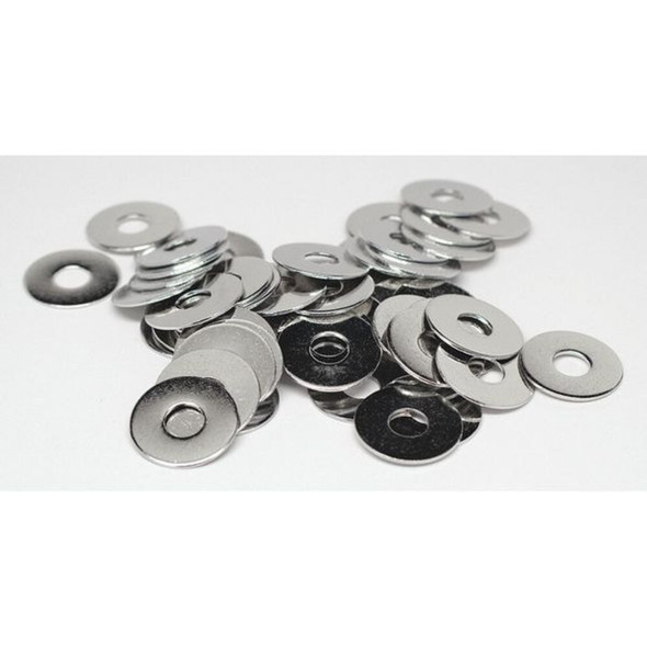 Flat Washer, For Screw Size 1-4" ,Stainless Steel NL-19 Finish, 100 PK  FB3FLWASH14LOD3P100