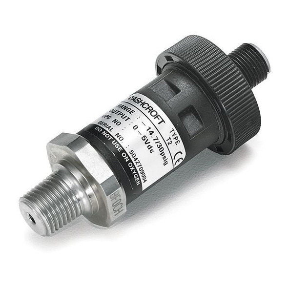 Ashcroft Pressure Transmitter,0 to 100 psi,1/4 in T27M0242EW100#GXCY