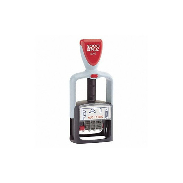 2000 Plus Message Date Stamp,4 Bands, Paid 038862